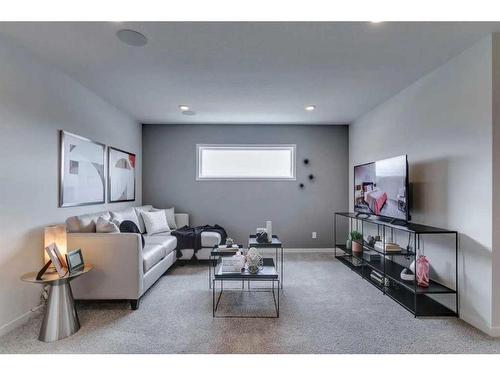 61 Belmont Park Sw, Calgary, AB - Indoor Photo Showing Living Room