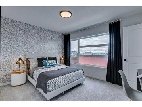61 Belmont Park Sw, Calgary, AB - Indoor Photo Showing Bedroom