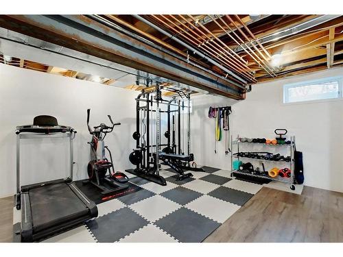 1323 596 Highway, Rural Red Deer County, AB - Indoor Photo Showing Gym Room