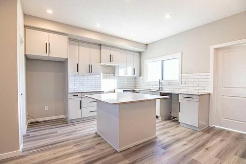 21 Lake Street, Rural Red Deer County, AB - Indoor Photo Showing Kitchen With Upgraded Kitchen