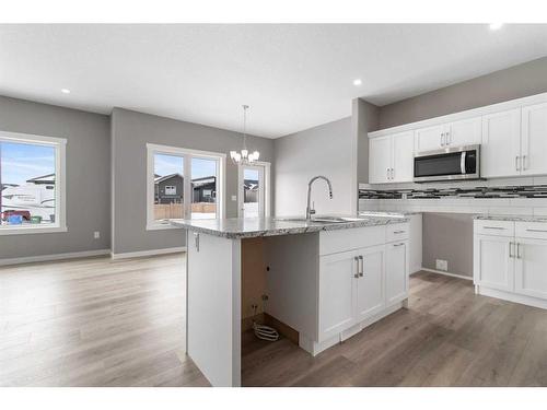 119 Livingston Close, Red Deer, AB - Indoor Photo Showing Kitchen With Upgraded Kitchen