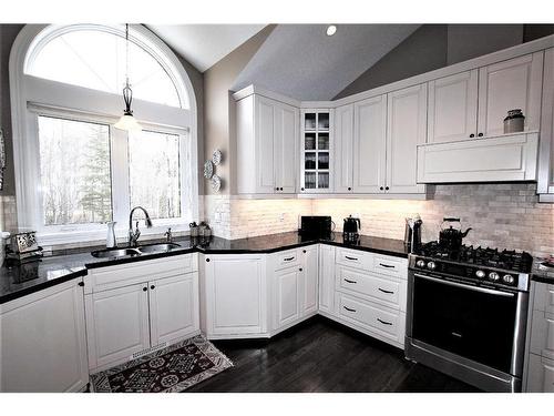 405 Birchcliff Road, Birchcliff, AB - Indoor Photo Showing Kitchen With Double Sink With Upgraded Kitchen