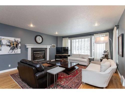 51146 Ab 21, Rural Strathcona County, AB - Indoor Photo Showing Living Room With Fireplace