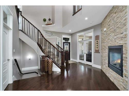 6261 Cronquist Drive, Red Deer, AB - Indoor With Fireplace