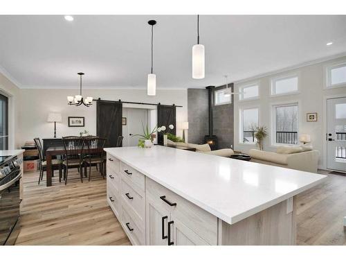 27 Misty Valley Drive, Rural Clearwater County, AB - Indoor Photo Showing Kitchen With Upgraded Kitchen