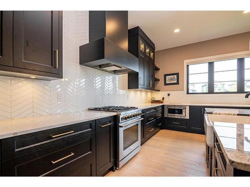 57 Larratt Close, Red Deer, AB - Indoor Photo Showing Kitchen With Upgraded Kitchen