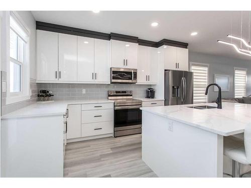 440 Timberlands Drive, Red Deer, AB - Indoor Photo Showing Kitchen With Double Sink With Upgraded Kitchen