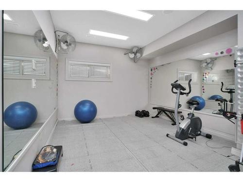 18 Overand Place, Red Deer, AB - Indoor Photo Showing Gym Room