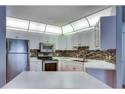 304-5435 Lakeshore Drive, Sylvan Lake, AB - Indoor Photo Showing Kitchen With Double Sink
