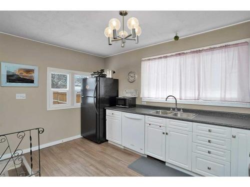 4624 48 Street, Sylvan Lake, AB - Indoor Photo Showing Kitchen With Double Sink