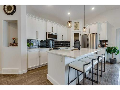 73 Longmire Close, Red Deer, AB - Indoor Photo Showing Kitchen With Upgraded Kitchen