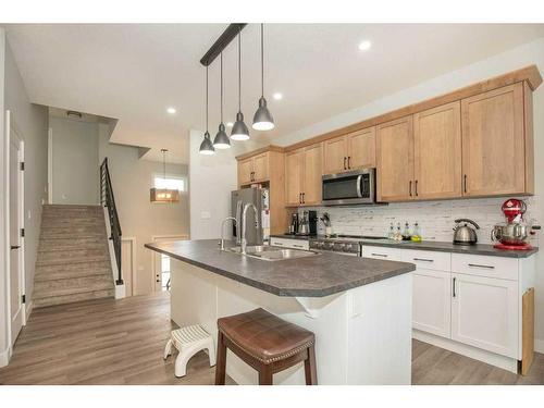 49 Lindman, Red Deer, AB - Indoor Photo Showing Kitchen With Upgraded Kitchen