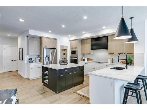 156 Legacy Reach Park Se, Calgary, AB - Indoor Photo Showing Kitchen With Upgraded Kitchen