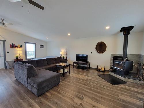 73082 Southshore Drive East, Widewater, AB - Indoor Photo Showing Living Room With Fireplace