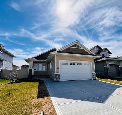 21 Panorama Avenue, Lacombe, AB - Outdoor With Facade