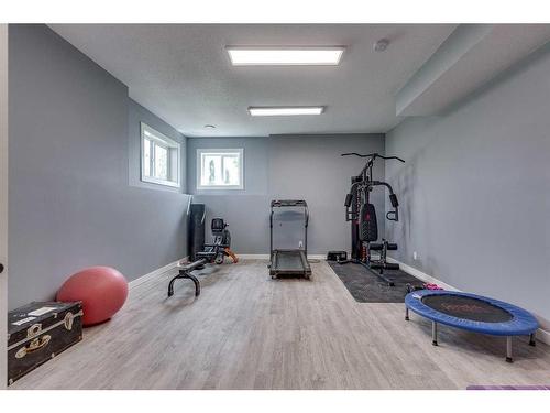 148 Wolf Run Drive, Rural Ponoka County, AB - Indoor Photo Showing Gym Room