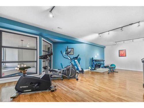 208-5110 36 Street, Red Deer, AB - Indoor Photo Showing Gym Room