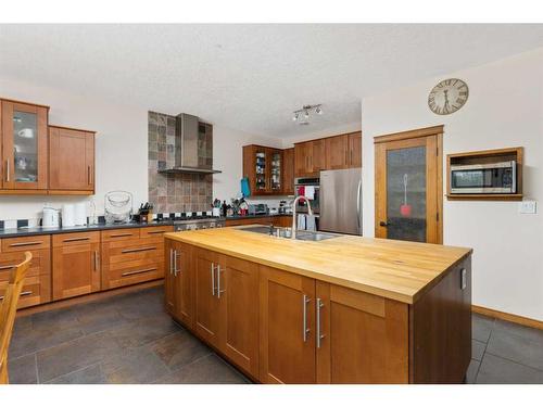 21368 470 Township, Rural Camrose County, AB - Indoor Photo Showing Kitchen With Double Sink