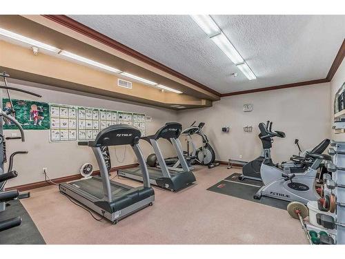 406-5300 48 Street, Red Deer, AB - Indoor Photo Showing Gym Room