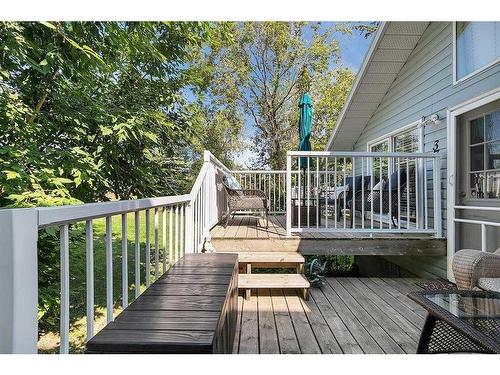 3709 Lakeshore Drive, Sylvan Lake, AB - Outdoor With Deck Patio Veranda With Exterior