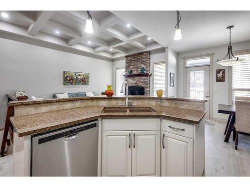 103 Voisin Close, Red Deer, AB - Indoor Photo Showing Kitchen With Double Sink