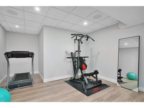 5207 57 A Street Close, Stettler, AB - Indoor Photo Showing Gym Room