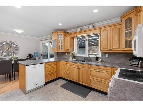 5029 49 Street, Sedgewick, AB - Indoor Photo Showing Kitchen With Double Sink