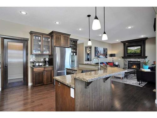 12 Sage Link, Red Deer, AB - Indoor Photo Showing Kitchen With Stainless Steel Kitchen With Upgraded Kitchen