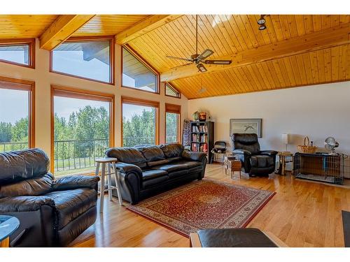 Sunhaven Road, Rural Lacombe County, AB - Indoor Photo Showing Living Room