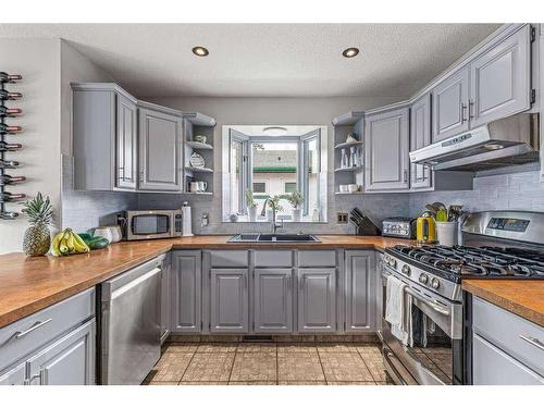 342 Hoodoo Crescent, Canmore, AB - Indoor Photo Showing Kitchen With Double Sink