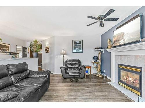14 Fawn Close, Sylvan Lake, AB - Indoor Photo Showing Living Room With Fireplace