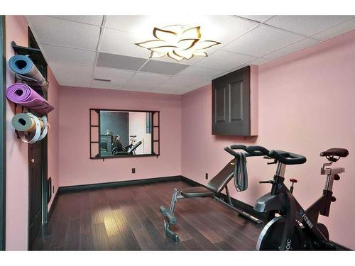 146 Robinson Crescent, Red Deer, AB - Indoor Photo Showing Gym Room