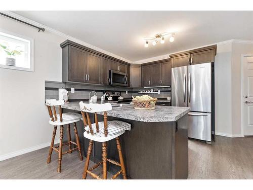 160 Lindman Avenue, Red Deer, AB - Indoor Photo Showing Kitchen With Stainless Steel Kitchen