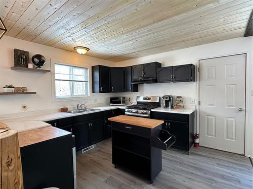 64 Tawatinaw Drive, Athabasca, AB - Indoor Photo Showing Kitchen With Double Sink