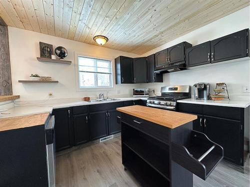 64 Tawatinaw Drive, Athabasca, AB - Indoor Photo Showing Kitchen With Double Sink