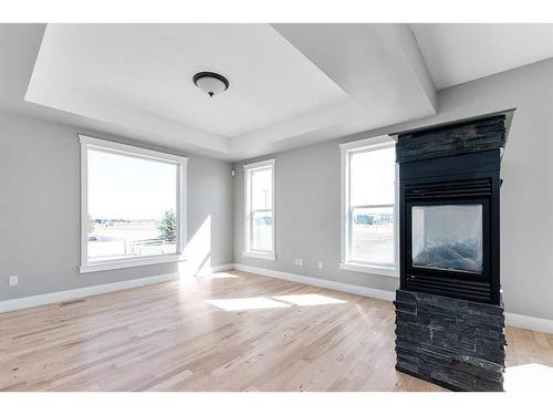 304 Timothy Drive, Red Deer, AB - Indoor With Fireplace