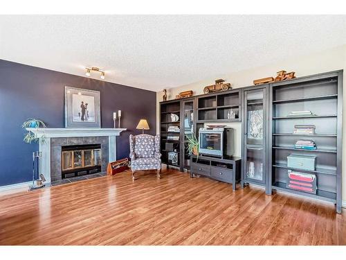 260 Burton Road, Edmonton, AB - Indoor Photo Showing Living Room With Fireplace