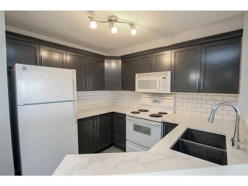 1419-12A Ironside Street, Red Deer, AB - Indoor Photo Showing Kitchen With Double Sink