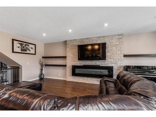 52 Talisman Close, Red Deer, AB - Indoor With Fireplace