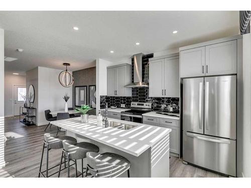 385 Cornerbrook Road Ne, Calgary, AB - Indoor Photo Showing Kitchen With Stainless Steel Kitchen