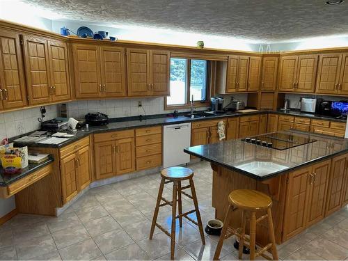 39060A Range Road 270, Rural Red Deer County, AB - Indoor Photo Showing Kitchen With Double Sink