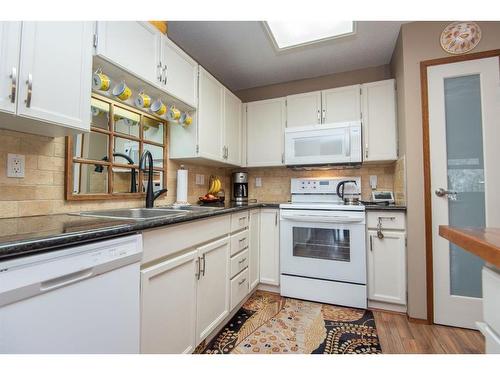 4621 44 Street, Red Deer, AB - Indoor Photo Showing Kitchen With Double Sink