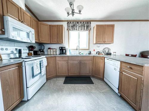 6006 54 Avenue Close, Stettler, AB - Indoor Photo Showing Kitchen