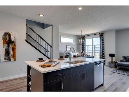 43 Creekside Grove Sw, Calgary, AB - Indoor Photo Showing Kitchen With Double Sink