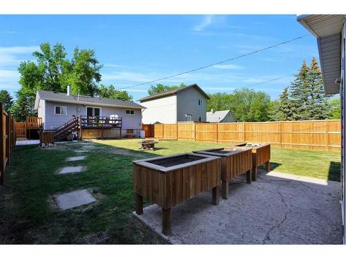 5711 50A Avenue, Stettler, AB - Outdoor With Deck Patio Veranda With Backyard