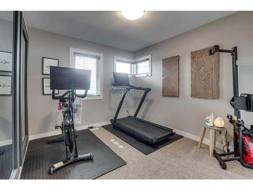 46 Lowden Close, Red Deer, AB - Indoor Photo Showing Gym Room