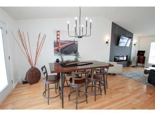 5217 39 Street, Ponoka, AB - Indoor Photo Showing Other Room With Fireplace