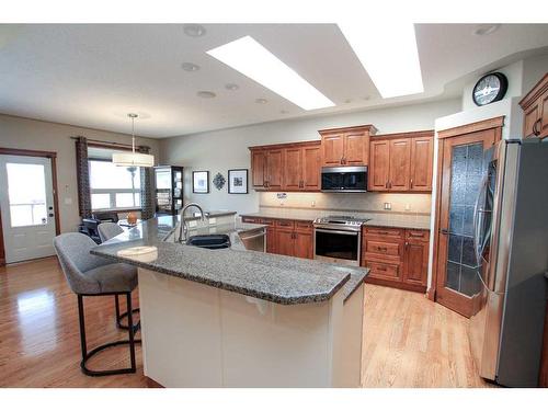52 Oakdale Place, Red Deer, AB - Indoor Photo Showing Kitchen With Stainless Steel Kitchen