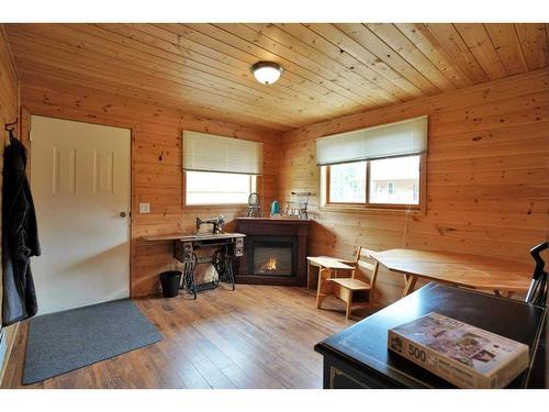 381055 Range Road 7-4, Rural Clearwater County, AB - Indoor With Fireplace