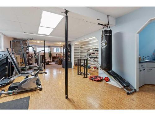 4808 49 Avenue, Forestburg, AB - Indoor Photo Showing Gym Room